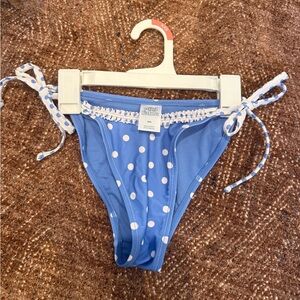 Wild Fable Blue and White Polka Dot Bikini Bottom
